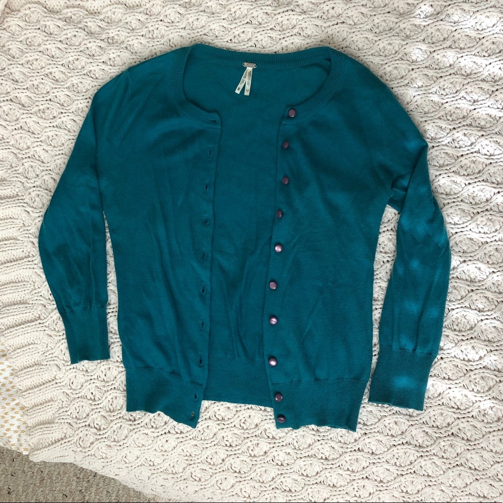 Teal Kirra sweater - small